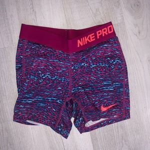 pink/blue/coral youth nike pros